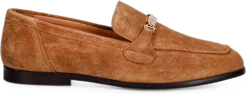 Gant Loafers met logoplakkaat Bruin