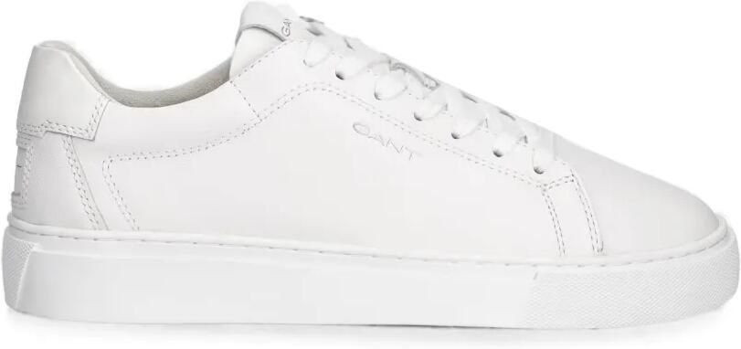 Gant logo-print leather sneakers Wit