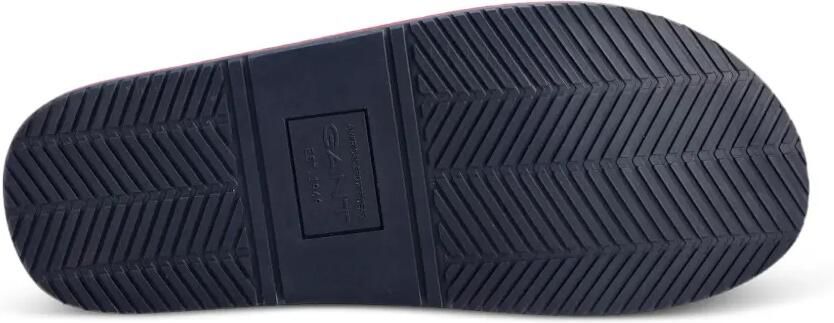 Gant logoprint gestreepte teenslippers Rood - Foto 3