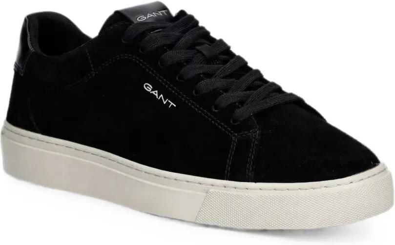 Gant MC Julien suede logo-print sneakers Zwart