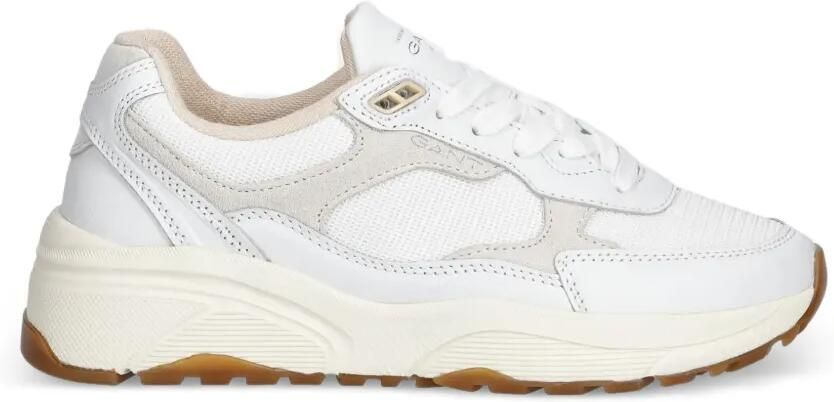 Gant Newile suède sneakers met vlakken Wit - Foto 3