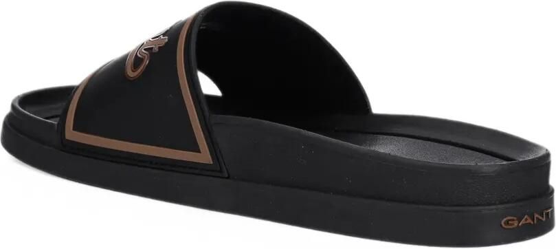 Gant Pierbay slippers met logo-detail Zwart - Foto 3