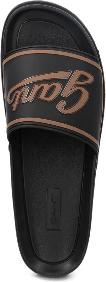 Gant Pierbay slippers met logo-detail Zwart - Foto 2