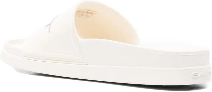 Gant Pierbay slippers met logoprint Wit - Foto 3