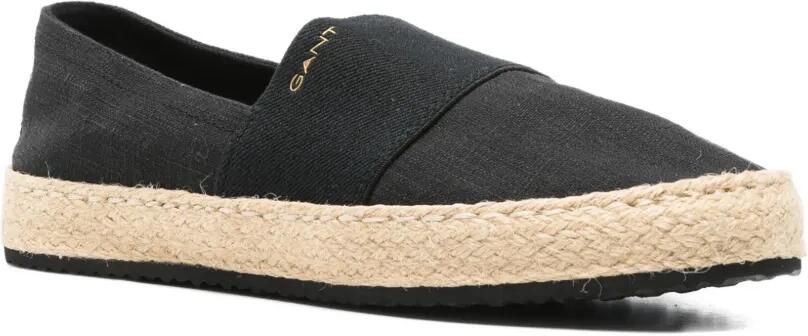 Gant Raffiaville espadrilles met touw Zwart - Foto 4