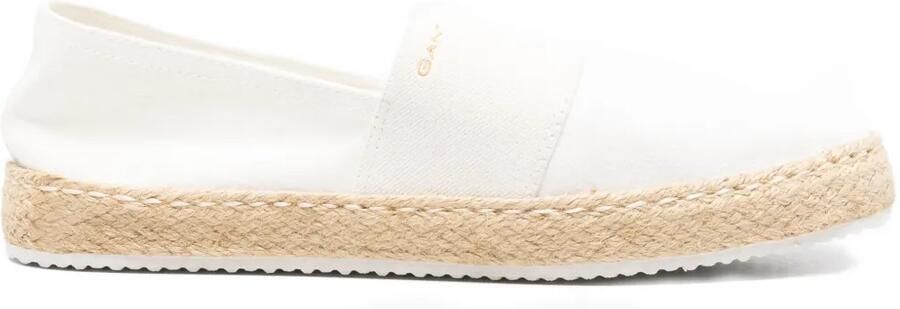 Gant Raffiaville platte espadrilles Wit