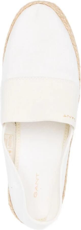 Gant Raffiaville platte espadrilles Wit - Foto 3