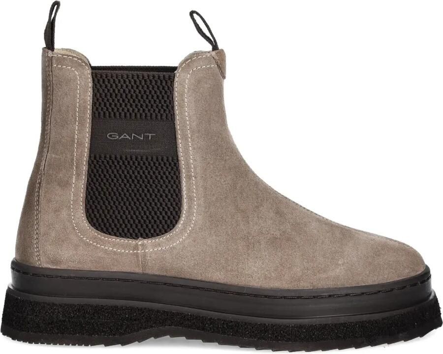 Gant Sistown laarzen met chunky zool en treklip Beige