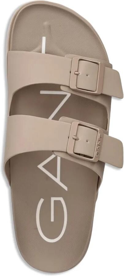 Gant Slippers met dubbele bandjes en gespsluiting Beige - Foto 2