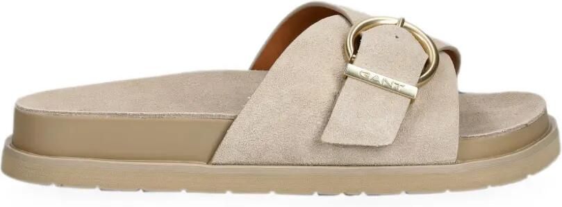Gant Slippers met gespdetail Beige