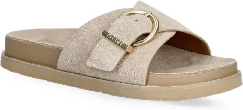 Gant Slippers met gespdetail Beige - Foto 4