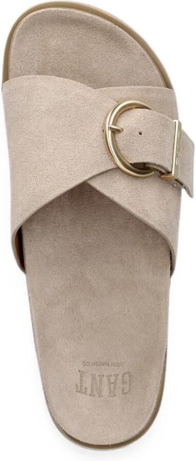 Gant Slippers met gespdetail Beige - Foto 2
