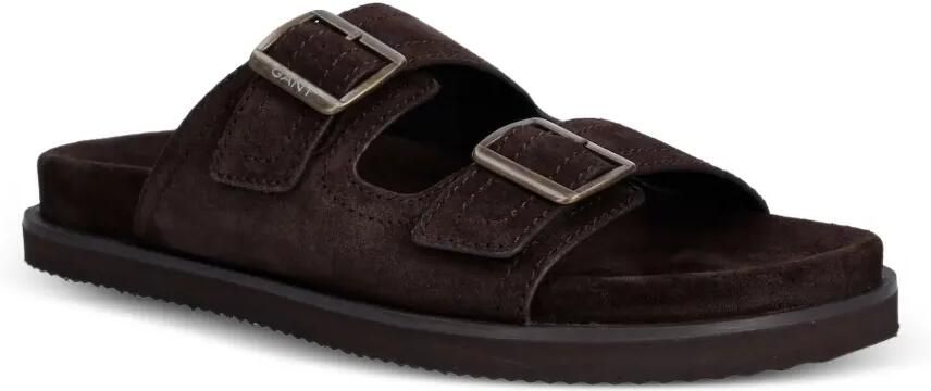 Gant Slippers met gespdetail Bruin - Foto 4