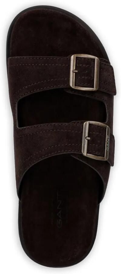Gant Slippers met gespdetail Bruin - Foto 2
