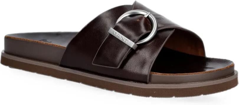 Gant Slippers met gespdetail Bruin - Foto 3