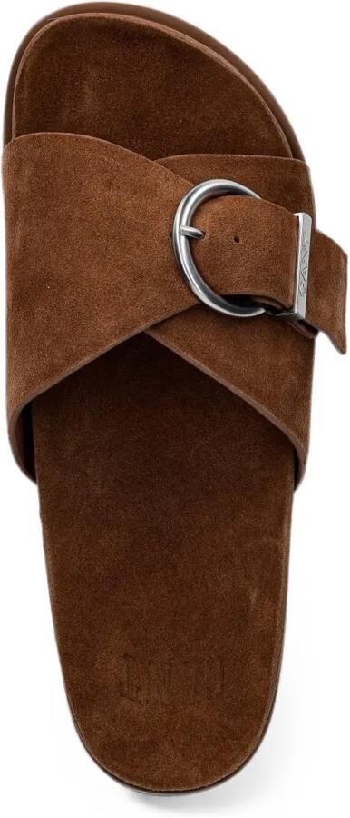Gant Slippers met gespdetail Bruin - Foto 2