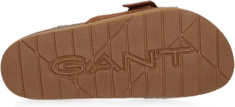 Gant Slippers met gespdetail Bruin - Foto 5
