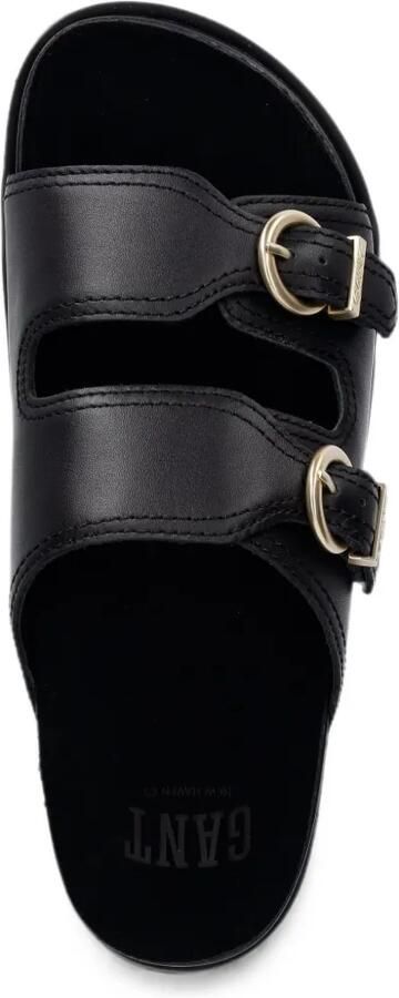 Gant Slippers met gespdetail Zwart - Foto 4