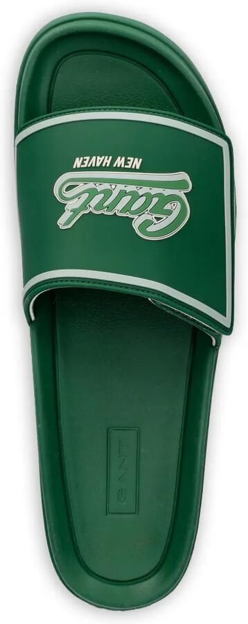 Gant Slippers met logopatch Groen - Foto 2
