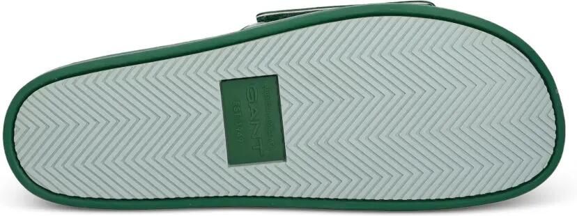 Gant Slippers met logopatch Groen - Foto 5