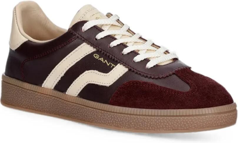 Gant Sneakers met contrasterende streep en vlakken Bruin