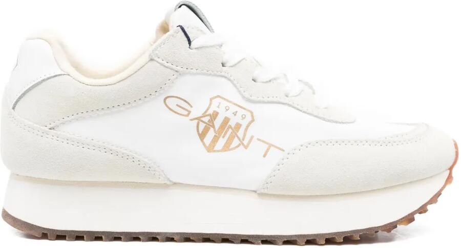 Gant Sneakers met logo Wit