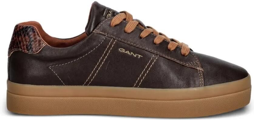 Gant Sneakers met slangenleer-effect Bruin - Foto 4