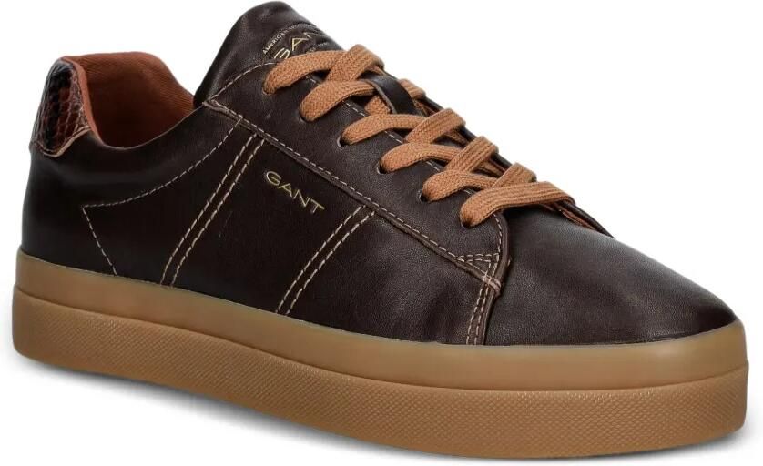 Gant Sneakers met slangenleer-effect Bruin - Foto 3