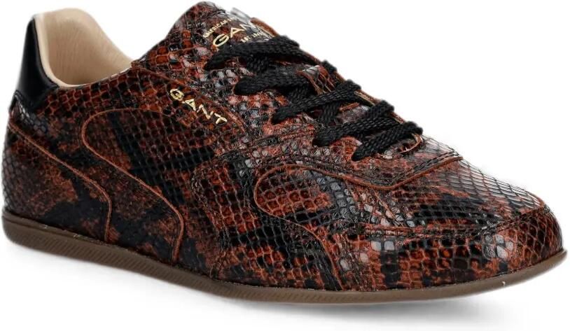 Gant Sneakers met slangenleer-print Bruin - Foto 3