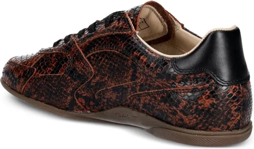 Gant Sneakers met slangenleer-print Bruin - Foto 2