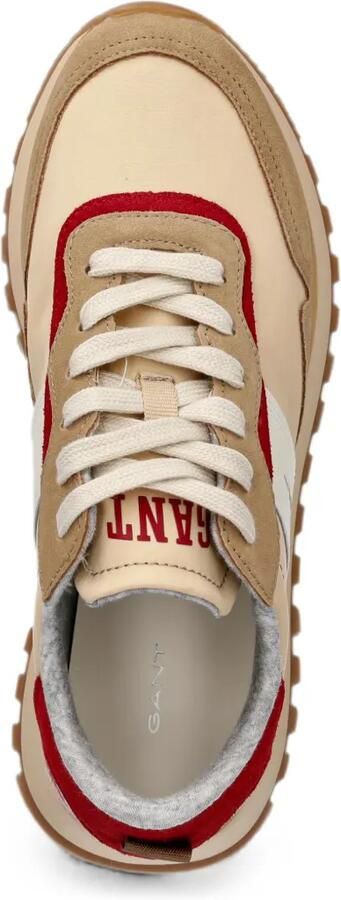 Gant Sneakers met suède afwerking en vlakken Beige - Foto 4