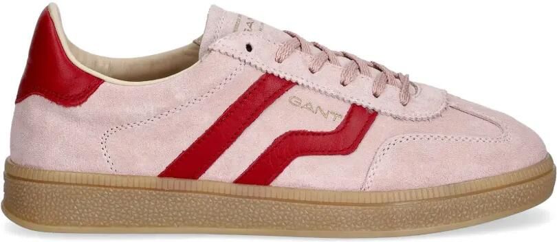 Gant Sneakers met suède streep Roze