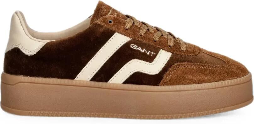 Gant Sneakers met suède vlakken Bruin