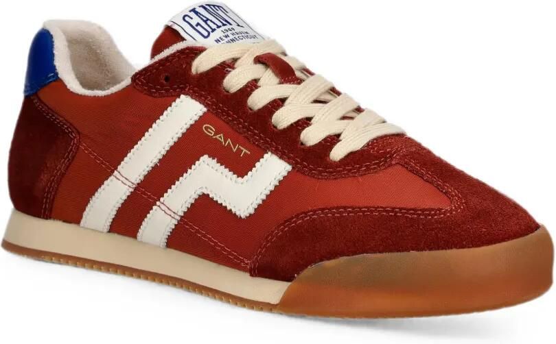 Gant Sneakers met suède vlakken en logo-print Rood - Foto 2