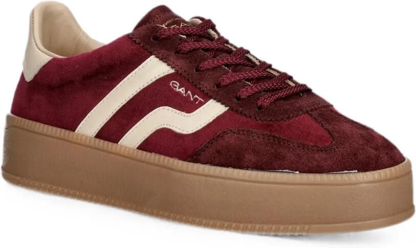 Gant Sneakers met suède vlakken en plateauzool Rood - Foto 2
