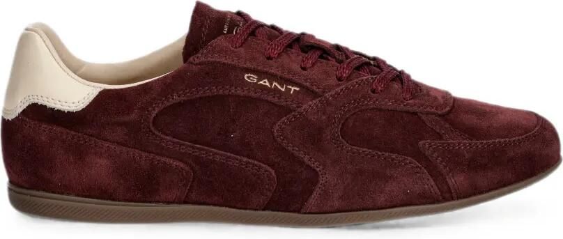 Gant Sneakers met suède vlakken Rood
