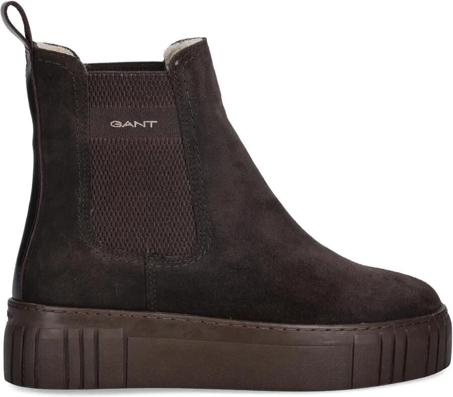 Gant Snowmont Chelsea laarzen met plateauzool Bruin