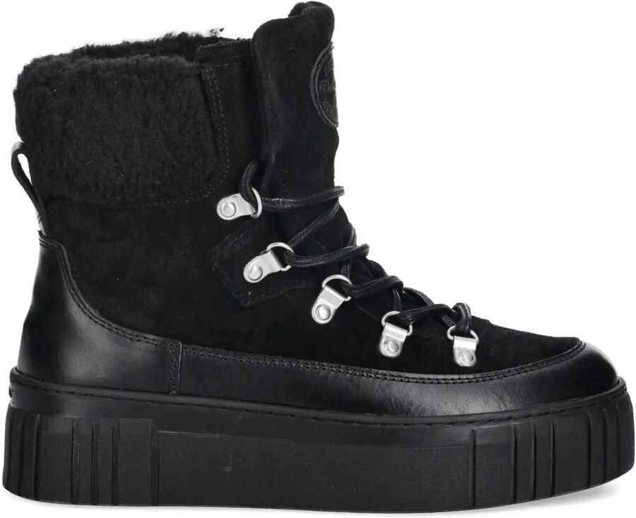 Gant Snowmont enkellaarzen met plateauzool Zwart