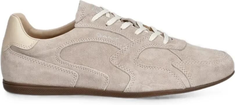 Gant Sperly suède sneakers met vlakken Beige