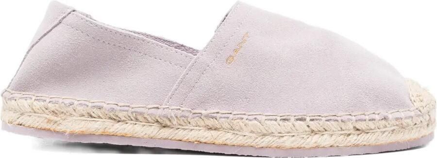 Gant Suède espadrilles Paars