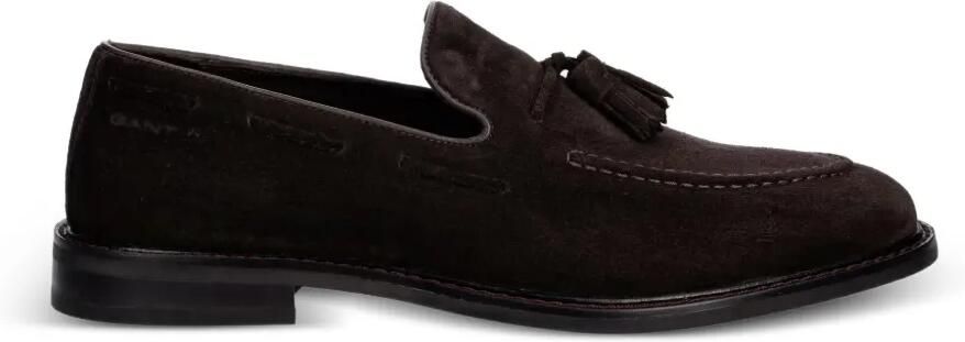 Gant Suède loafers met kwastjes Bruin