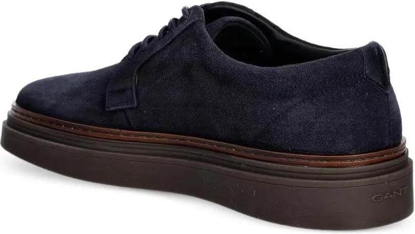 Gant suede logo-print sneakers Blauw - Foto 2