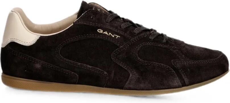 Gant Suède sneakers met contrasterende hak Bruin