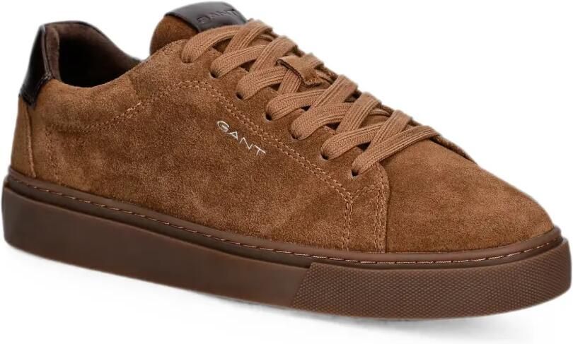 Gant Suède sneakers met leren afwerking Bruin