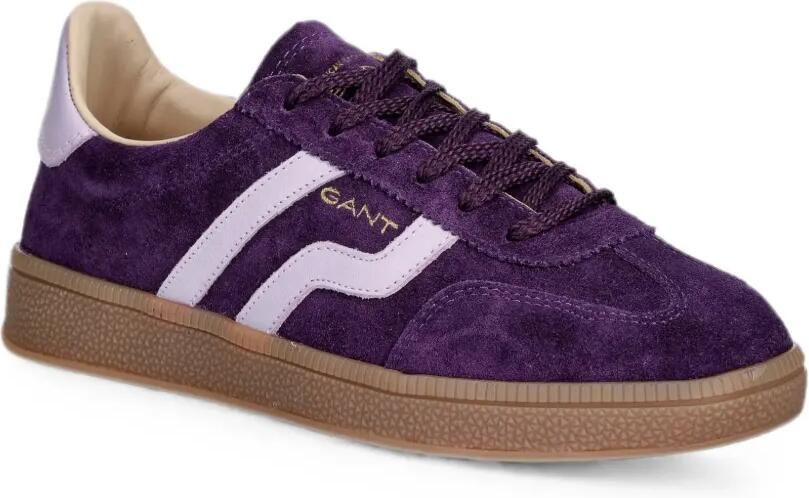 Gant Suède sneakers met logoprint Paars - Foto 2