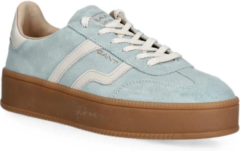 Gant Suède sneakers met plateauzool Blauw - Foto 2