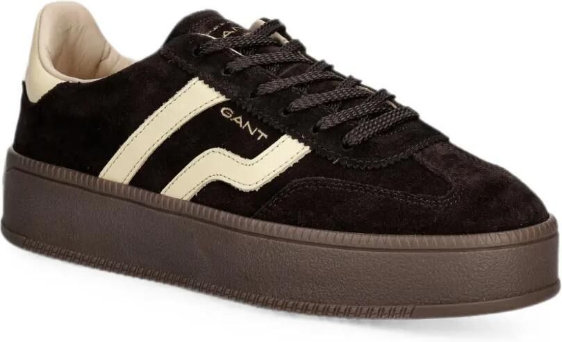 Gant Suède sneakers met plateauzool Bruin - Foto 2