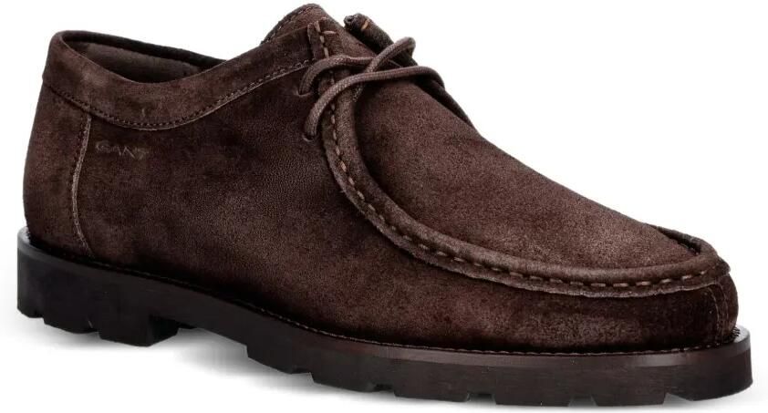 Gant Suède veterschoenen met schortneus Bruin