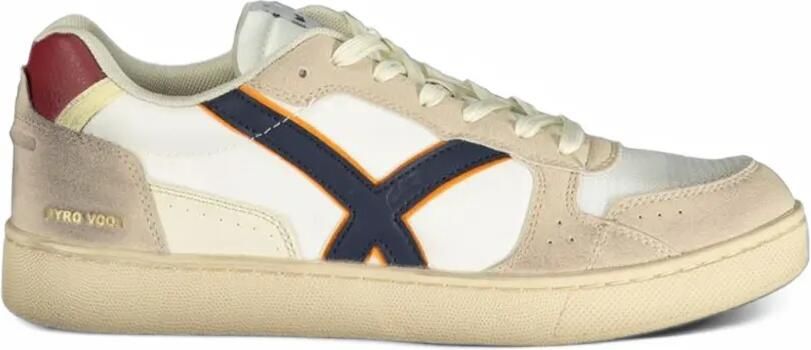 GAS logo-patch panelled sneakers Wit