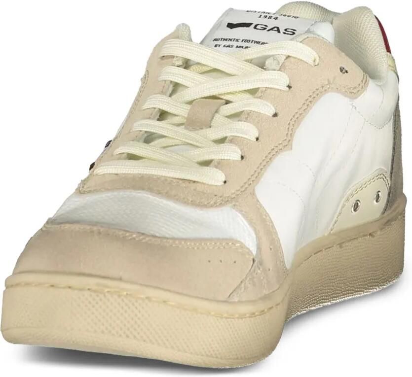 GAS logo-patch panelled sneakers Wit - Foto 2